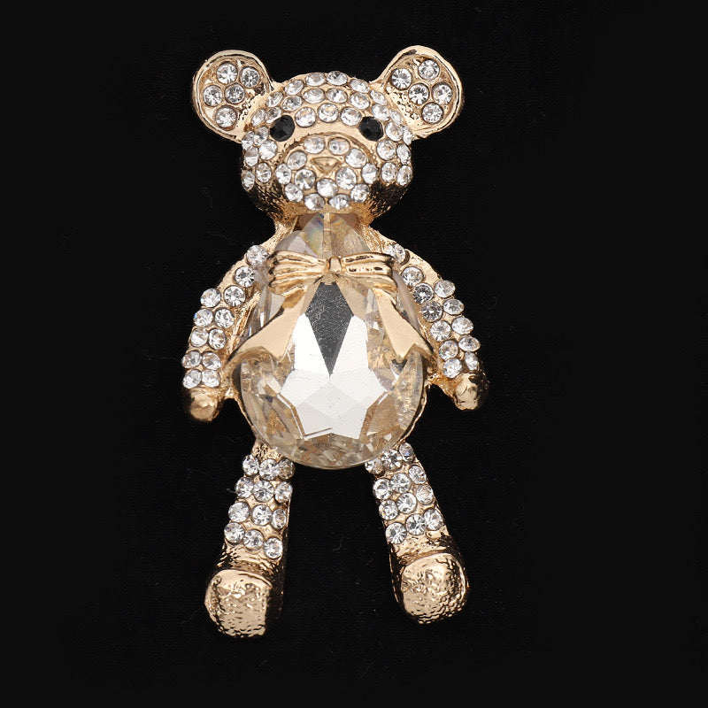 FS2916-Crystl Bear Patch For Making Fancy Beads