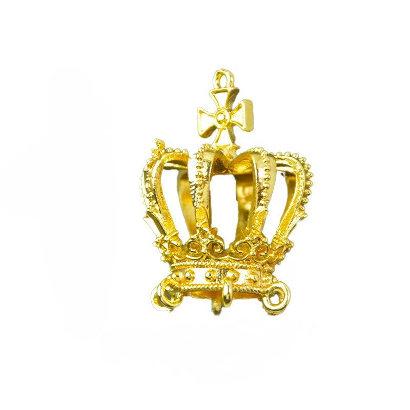 FS5087- Alloy Gilt Hollow Crown Hairpin (Can Be Used As A Pendant)