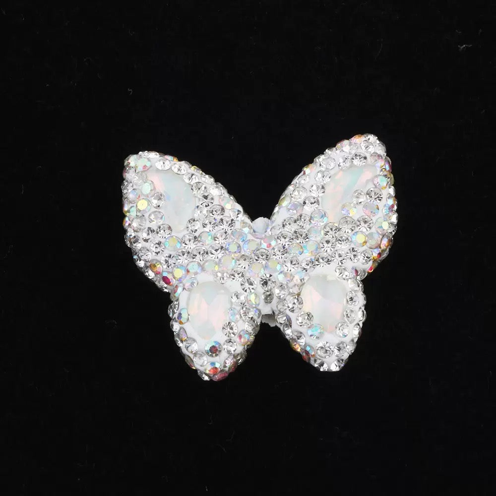 FS3982-3.6*3.5*1cm Butterfly Sparking Clay Beads Fit For Beadable Pens