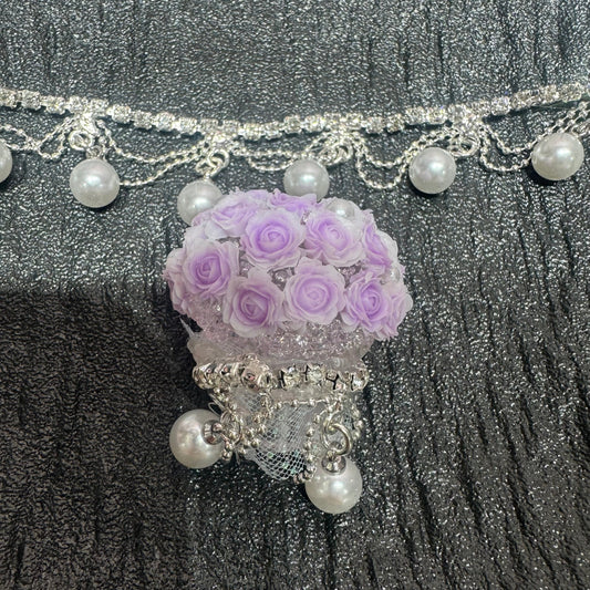 FS0060- Double Layer Chain With Pearl Dangle