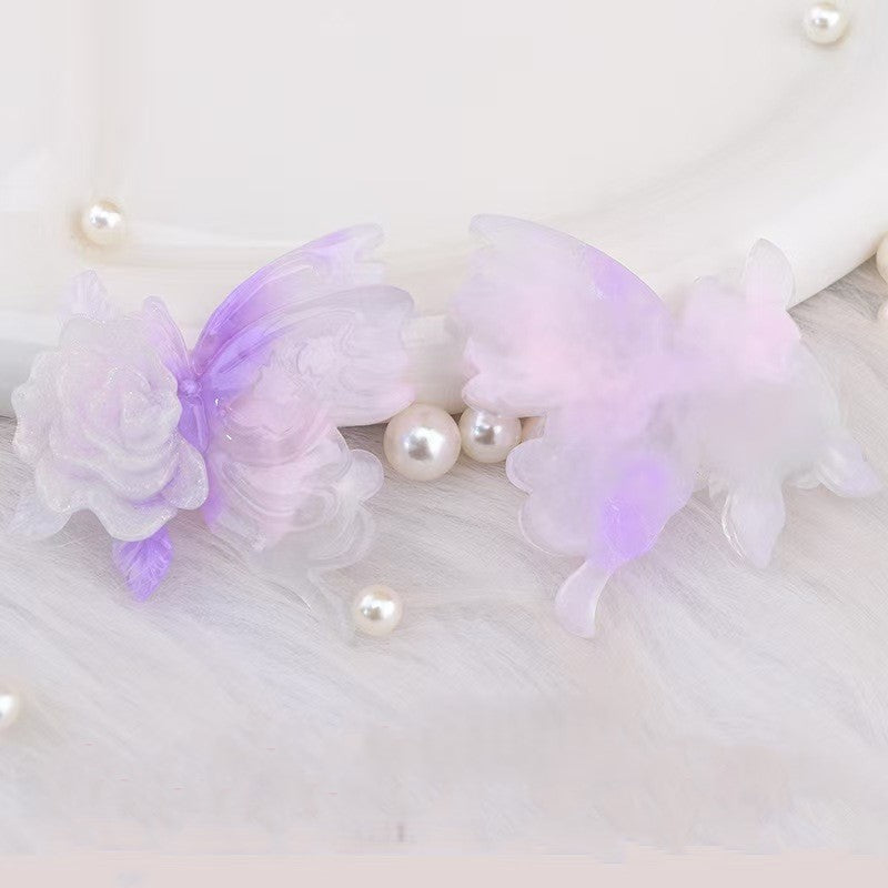 FS4798- 45mmx50mm Flower, Butterfly, Luminous Charms Patches