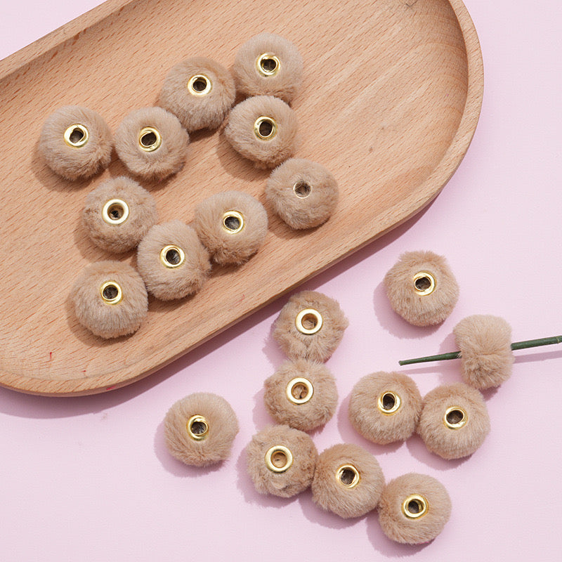 FS2081--Plush Spacer Beads Fit For Beadable Pens