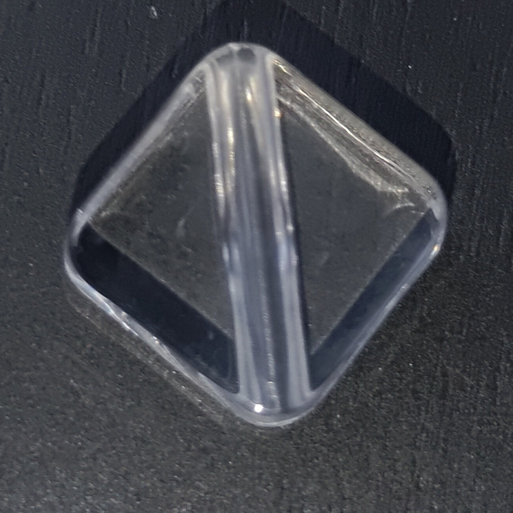 FS0398-14MM Square Clear Acrylic Based Beads Fit For Beadable Pens
