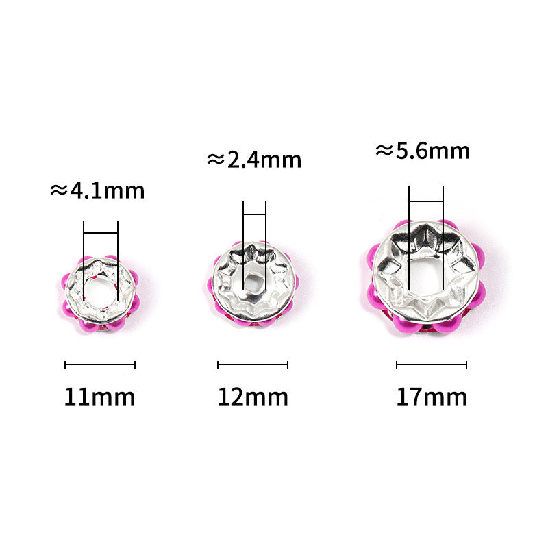 FS2454-12mm Random Mixed Color Pearl Spacer Fit For Beadable Pens
