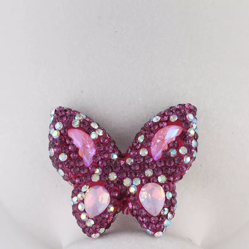 FS3982-3.6*3.5*1cm Butterfly Sparking Clay Beads Fit For Beadable Pens