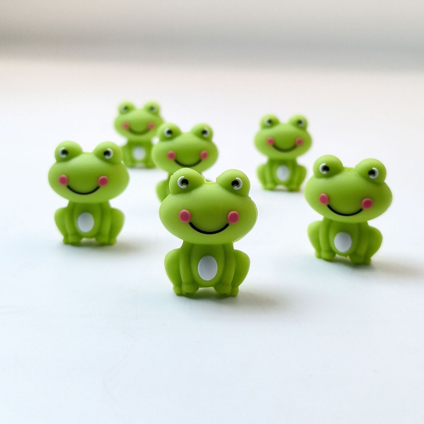 FS1624-3D Frog Silicone Focla Beads Fit For Beadspen Bead