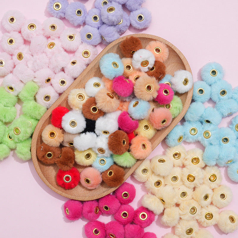 FS2081--Plush Spacer Beads Fit For Beadable Pens