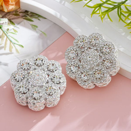FS5388- 41mm 8 Petal Round Flower Metal Beads 8-Petal Round Flower Metal Beads Fit For Pen