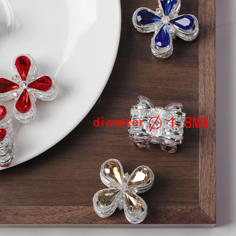 FS1781-Flower Metal Beads Fit For Beadable Pens