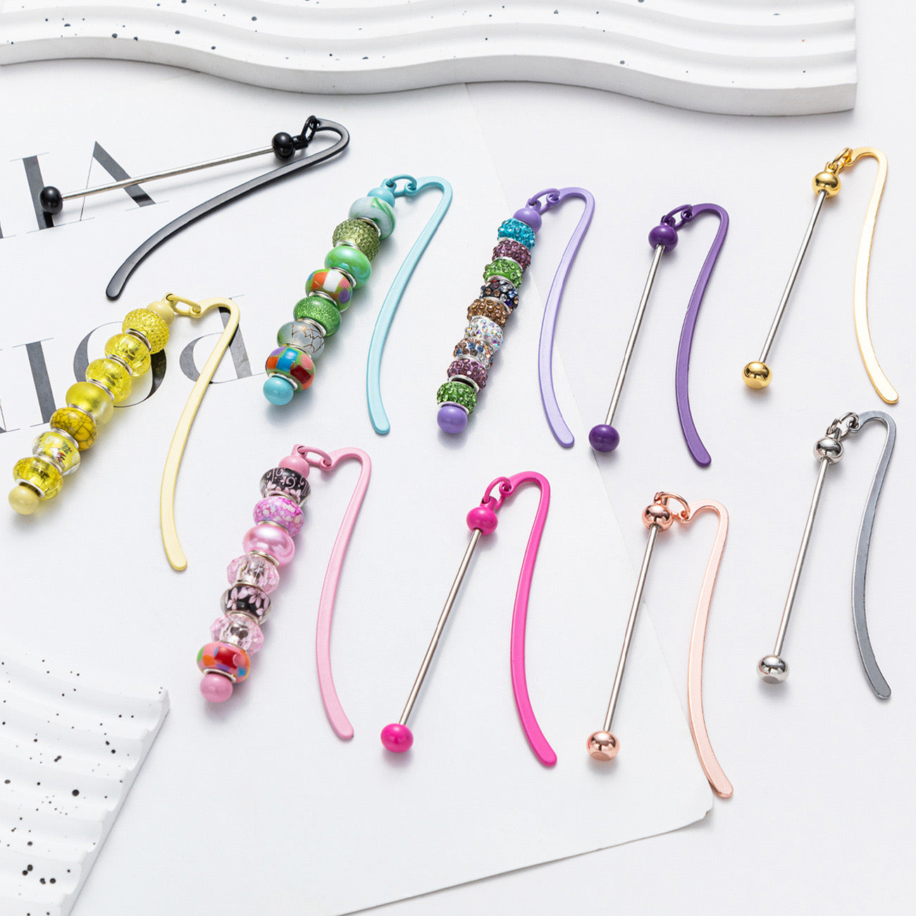 FS1551-Metal DIY Beadable Bookmarks