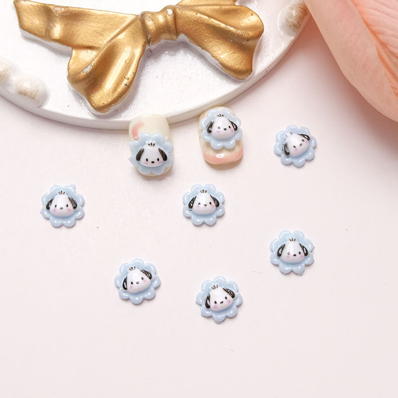 FS1048- 10MM Mixed Color Flower&Animal Resin Nail Charms For Making Fancy Bead Or Fancy Pen