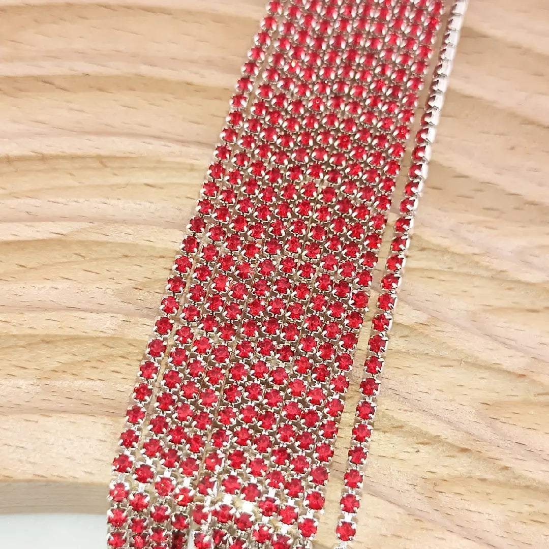 FS0978- 2mm Diamonds Chain For Making Fancy Pen Or Fancy Beads