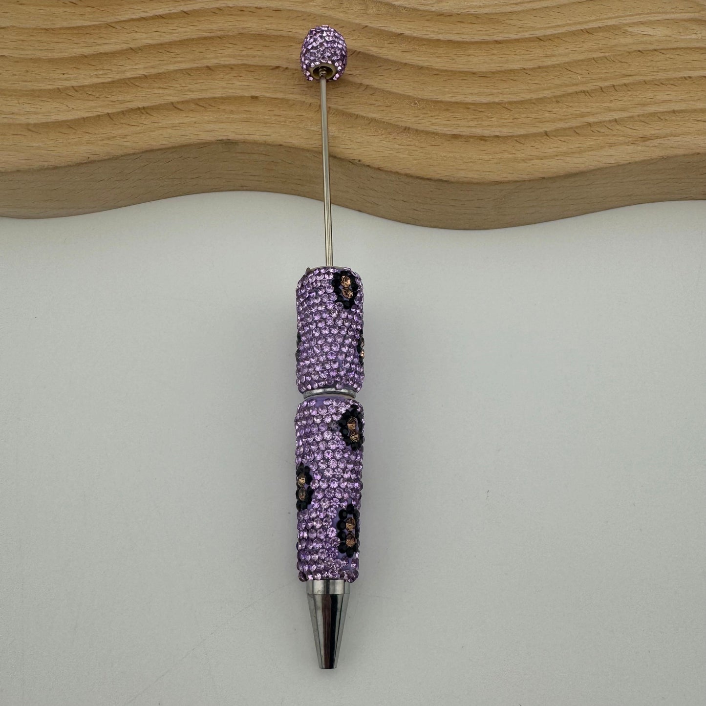 FS2813-Leopard Print Full Diamonds Sparkling Beadable Pens