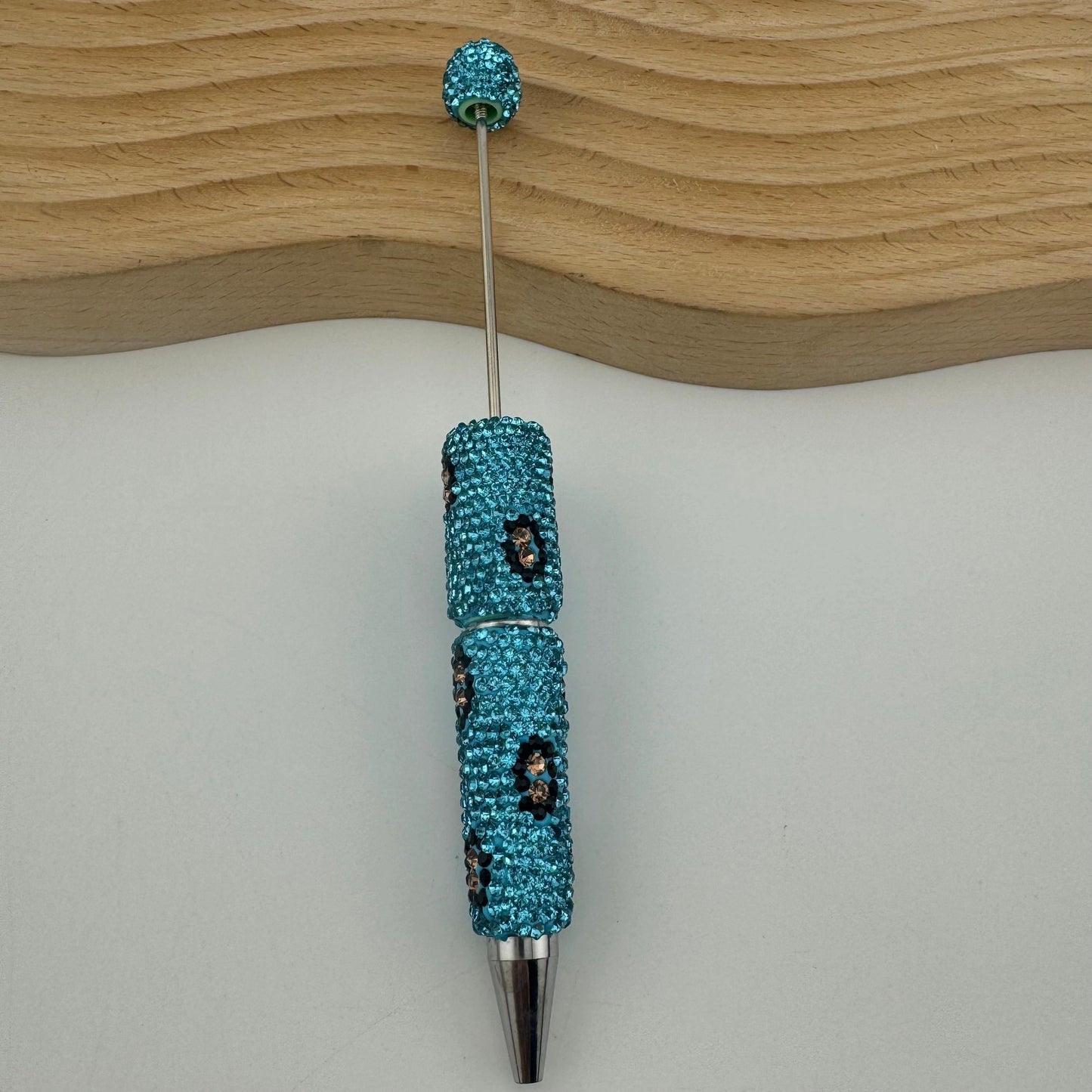 FS2813-Leopard Print Full Diamonds Sparkling Beadable Pens