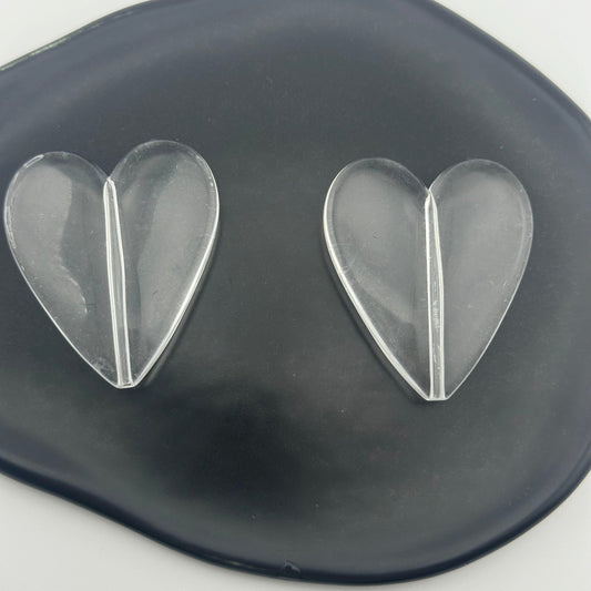 FS0624- 45MM Big Heart Plate Base Beads 9MM Thickness Fit For Beadable Pens