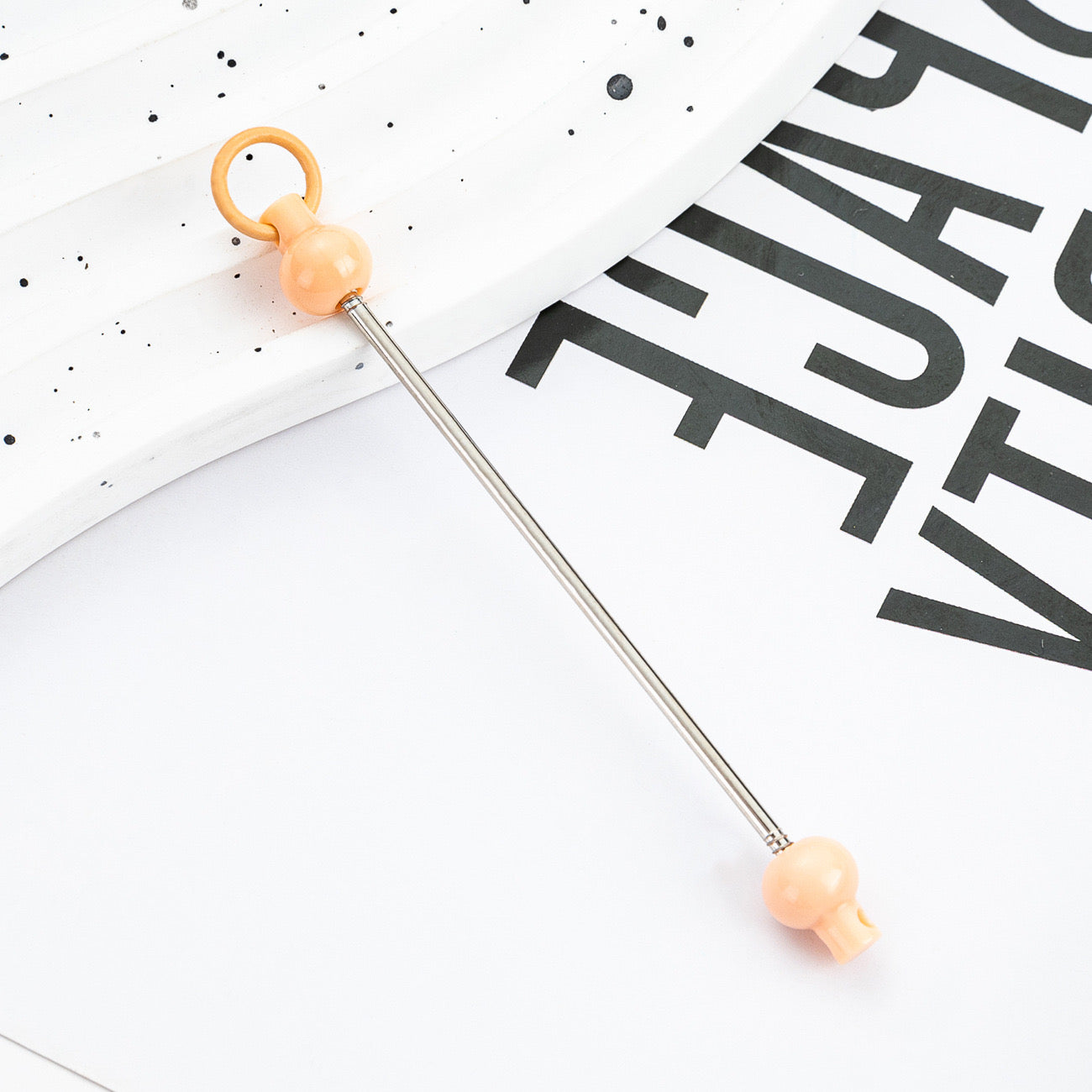 FS0155- DIY Beadable Bar for Keychains in Solid Colors