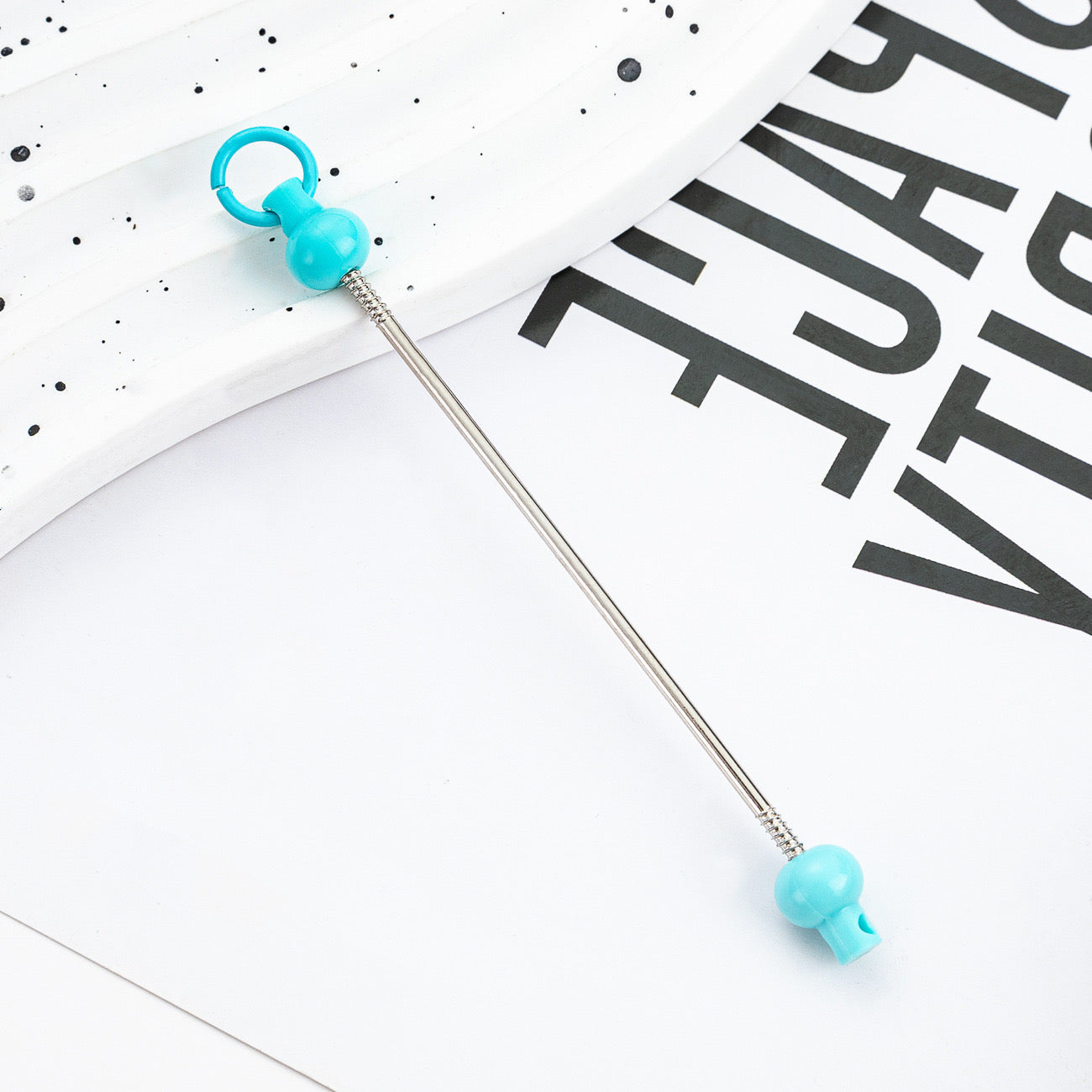 FS0155- DIY Beadable Bar for Keychains in Solid Colors