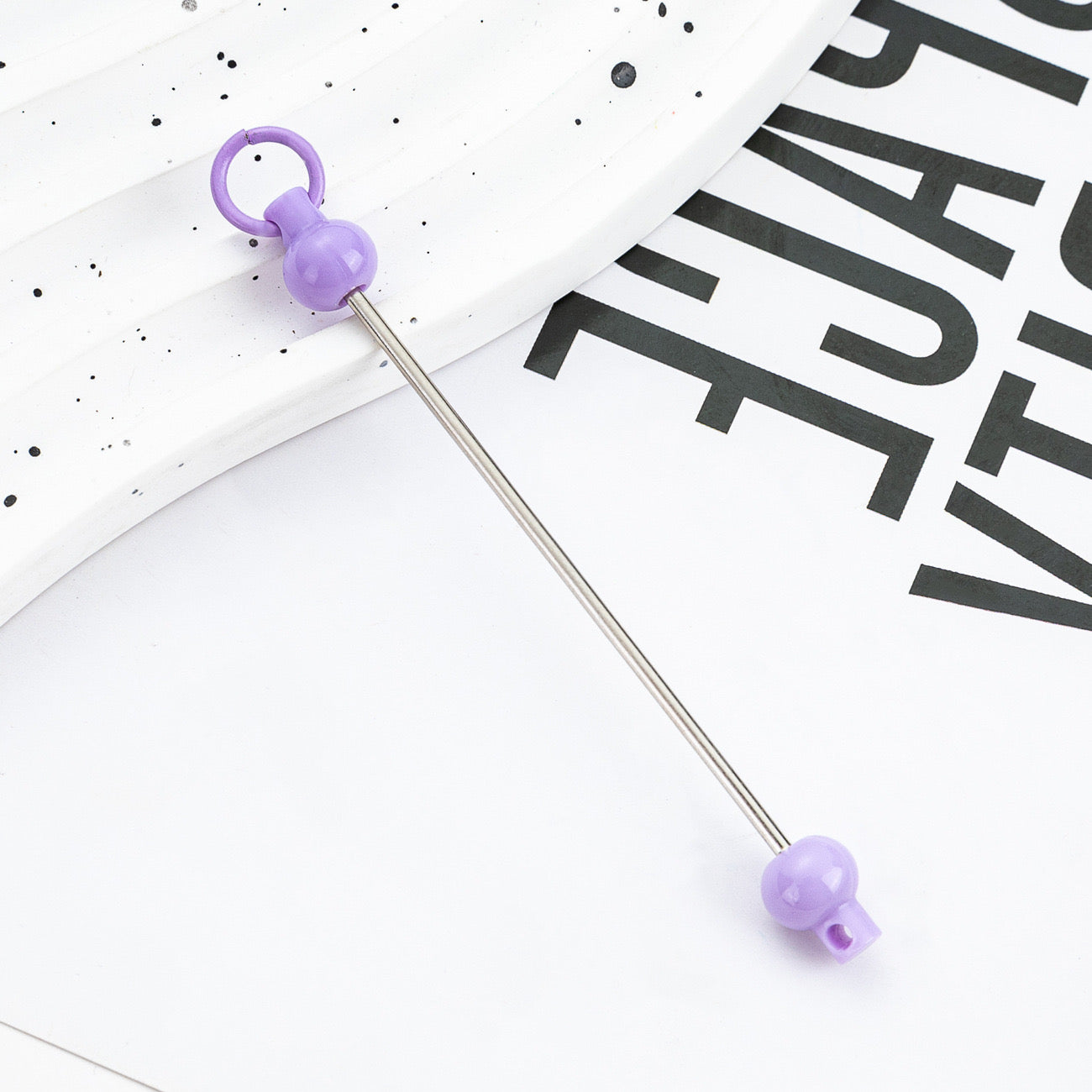 FS0155- DIY Beadable Bar for Keychains in Solid Colors