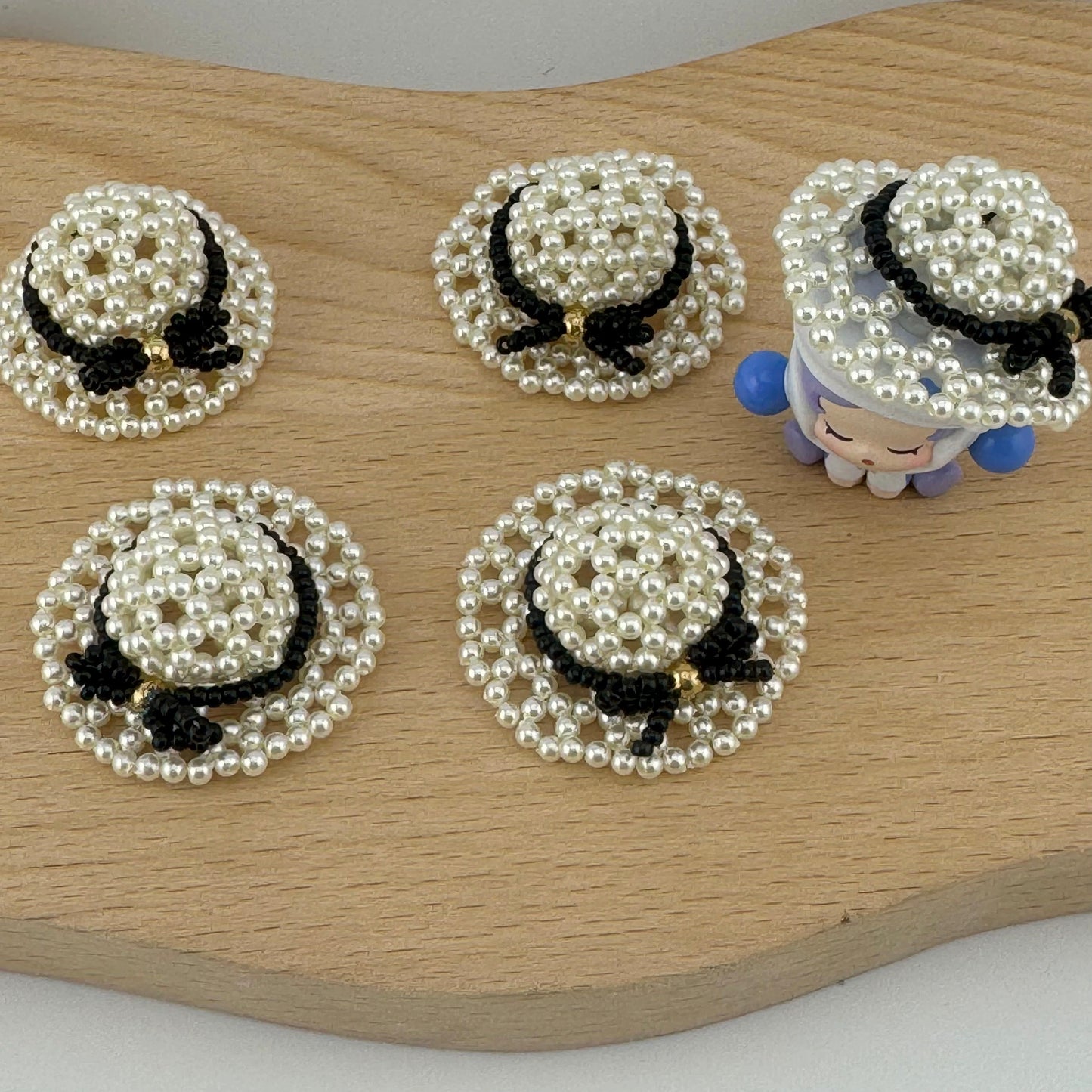 FS1428- Handmade Pearl Hat Beads Fit For Beadable Pens Or For Making Fancy Bead