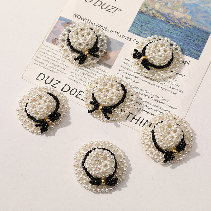 FS1428- Handmade Pearl Hat Beads Fit For Beadable Pens Or For Making Fancy Bead
