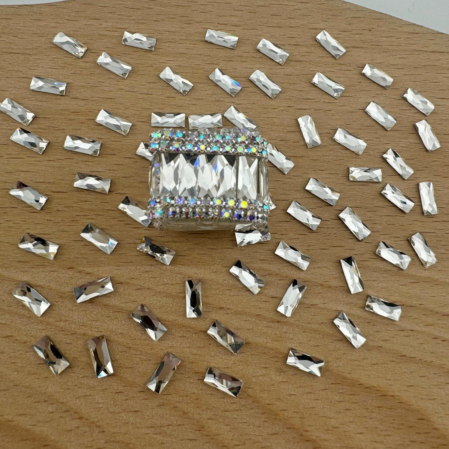 FS1273- 3*7mm Crystal Diamond Nail Charms For Making Fancy Bead Or Fancy Pen