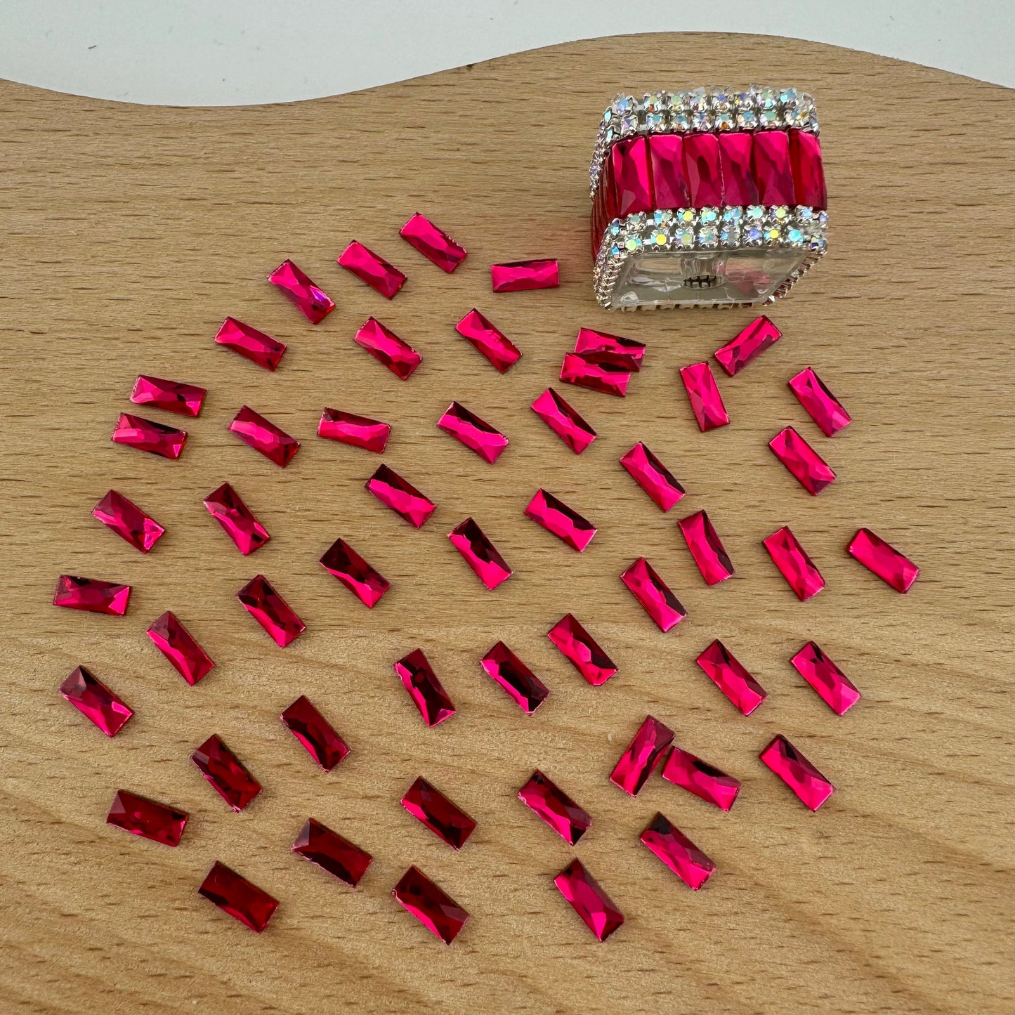 FS1273- 3*7mm Crystal Diamond Nail Charms For Making Fancy Bead Or Fancy Pen