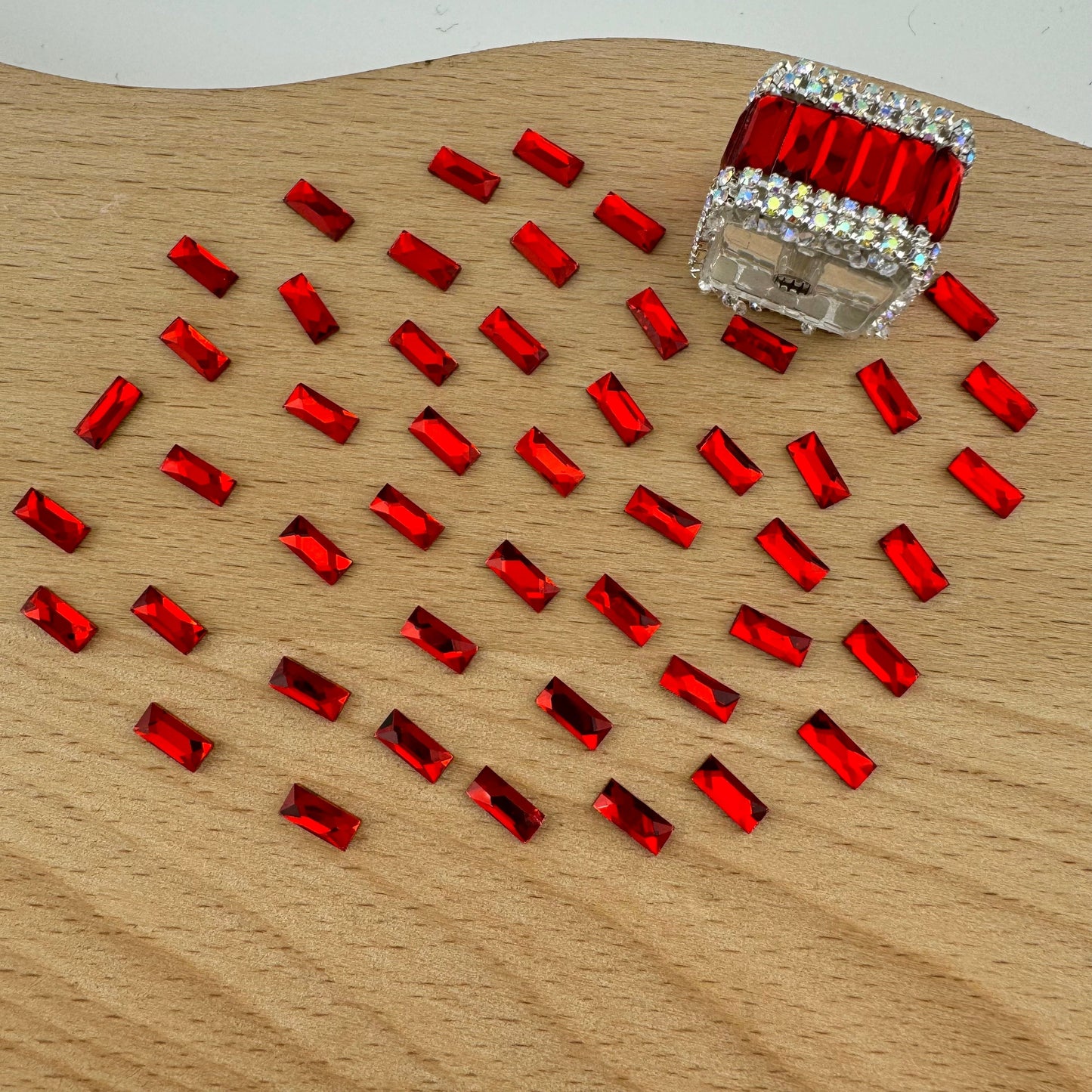 FS1273- 3*7mm Crystal Diamond Nail Charms For Making Fancy Bead Or Fancy Pen