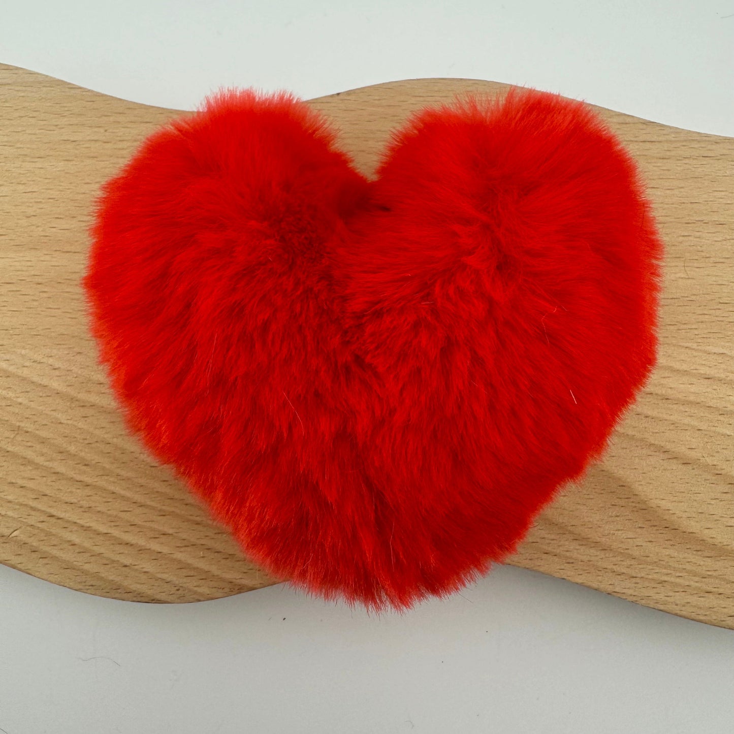 FS1485-Heart Shape Plush 10MM Size For Making Keychain Or Making Fancy Beads