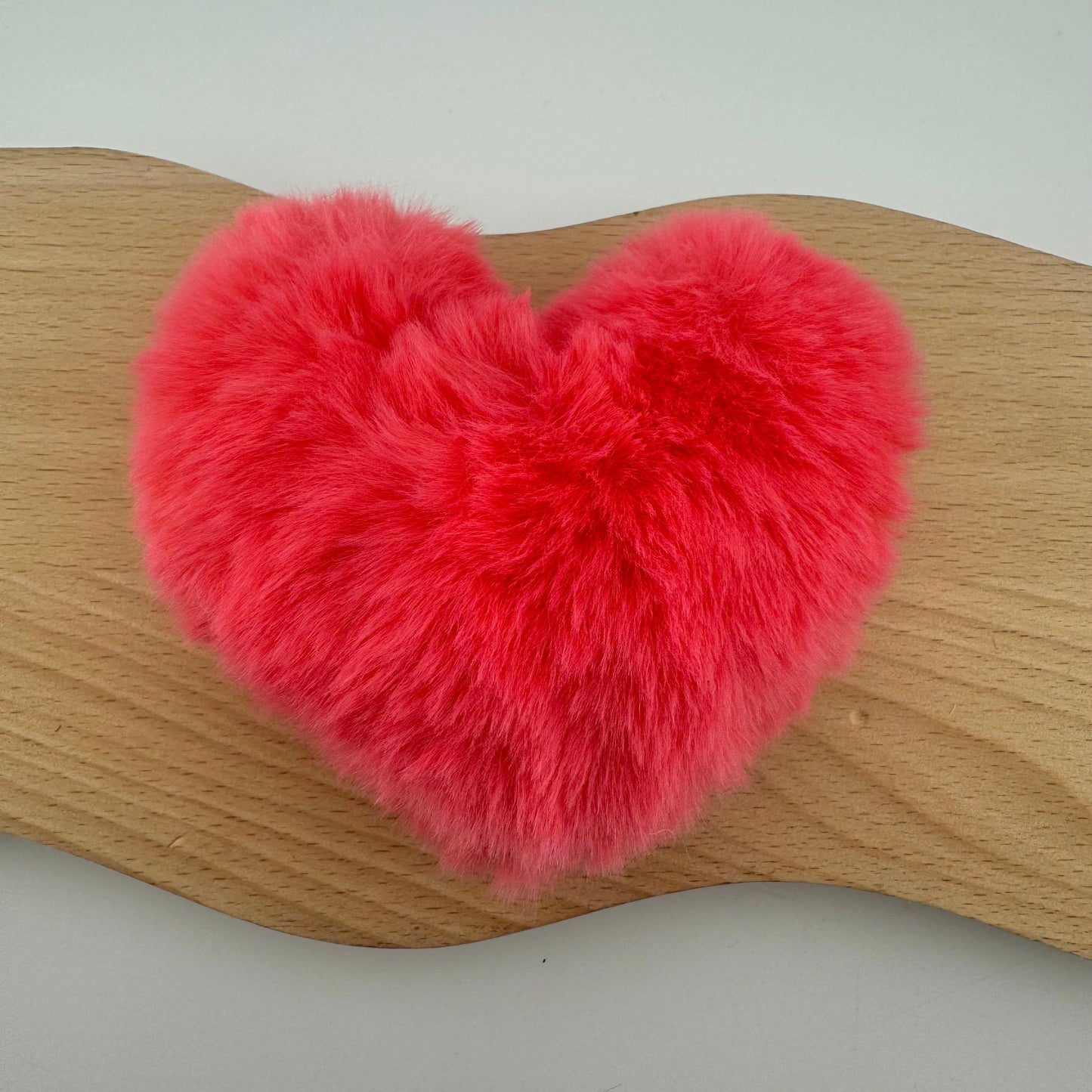 FS1485-Heart Shape Plush 10MM Size For Making Keychain Or Making Fancy Beads