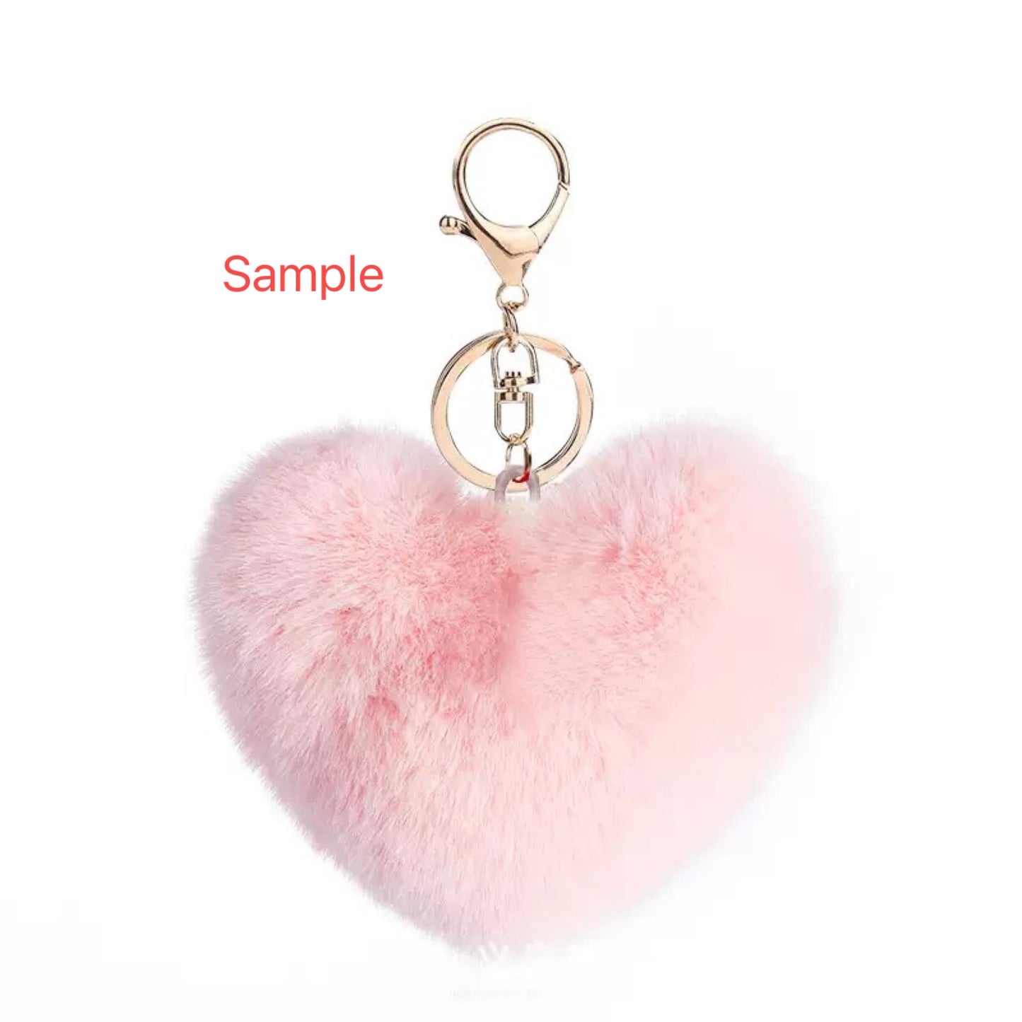FS1485-Heart Shape Plush 10MM Size For Making Keychain Or Making Fancy Beads