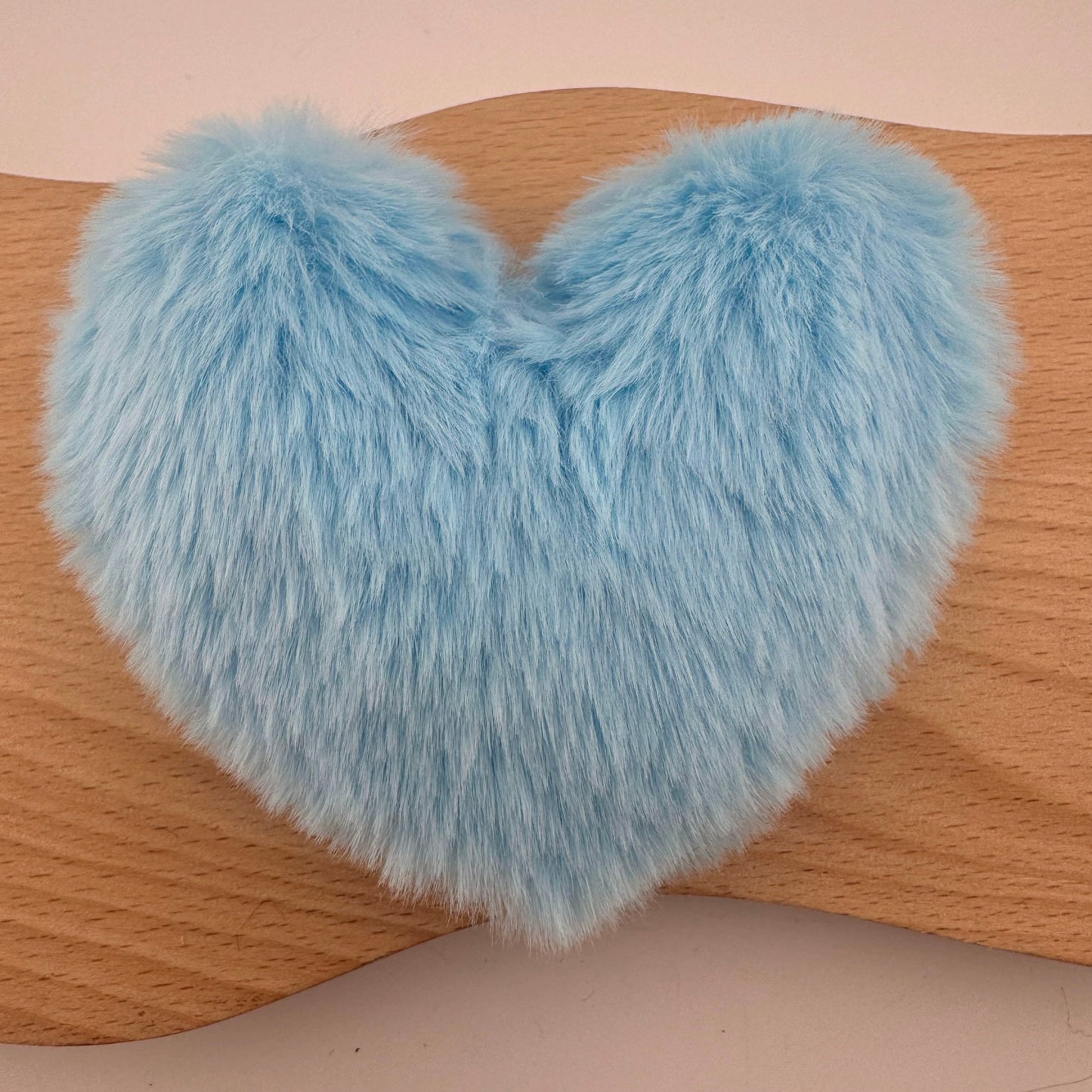 FS1485-Heart Shape Plush 10MM Size For Making Keychain Or Making Fancy Beads