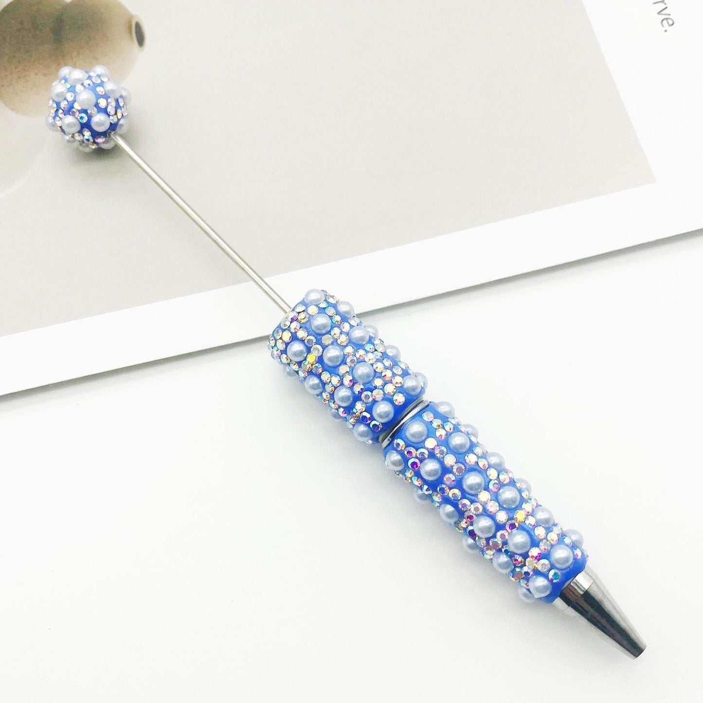 FS1486-Pearl Sparkling Beadable Fancy Pen