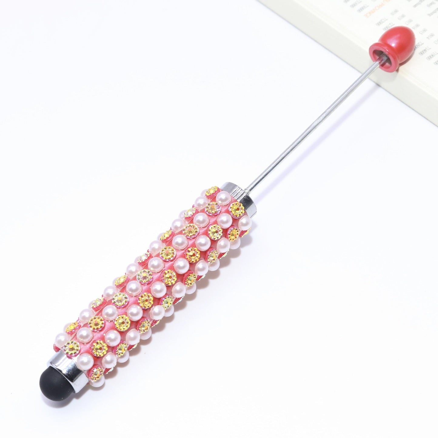 FS1492-Pearl Fancy Beadable Touch Pen
