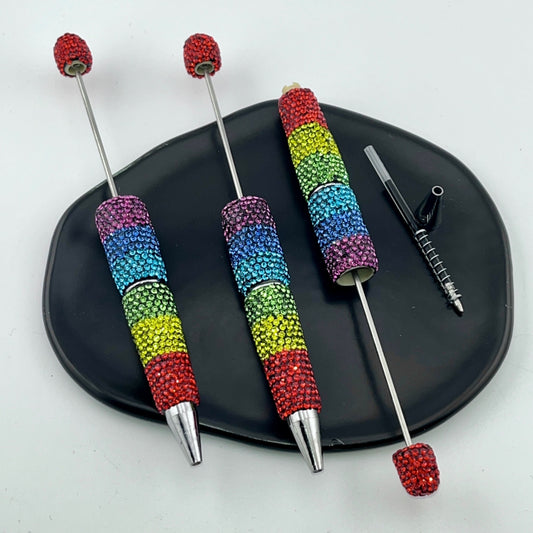 FS1509-Rainbow Sparkling Beadable Pen