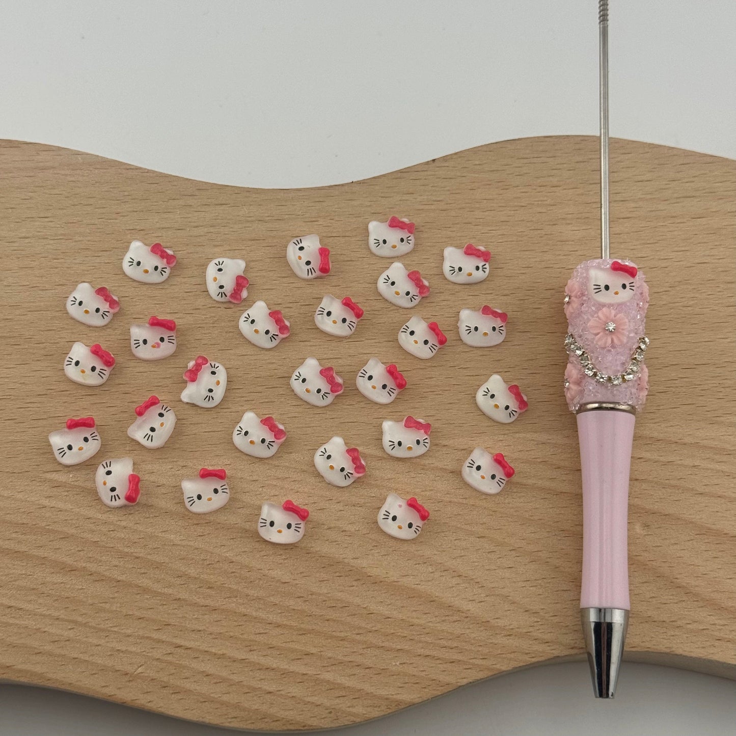 FS1038- 9* 10MM Mixed Color HK Resin Nail Charms For Making Fancy Pen Or Fancy Bead
