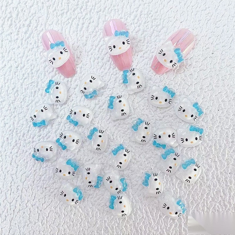 FS1038- 9* 10MM Mixed Color HK Resin Nail Charms For Making Fancy Pen Or Fancy Bead