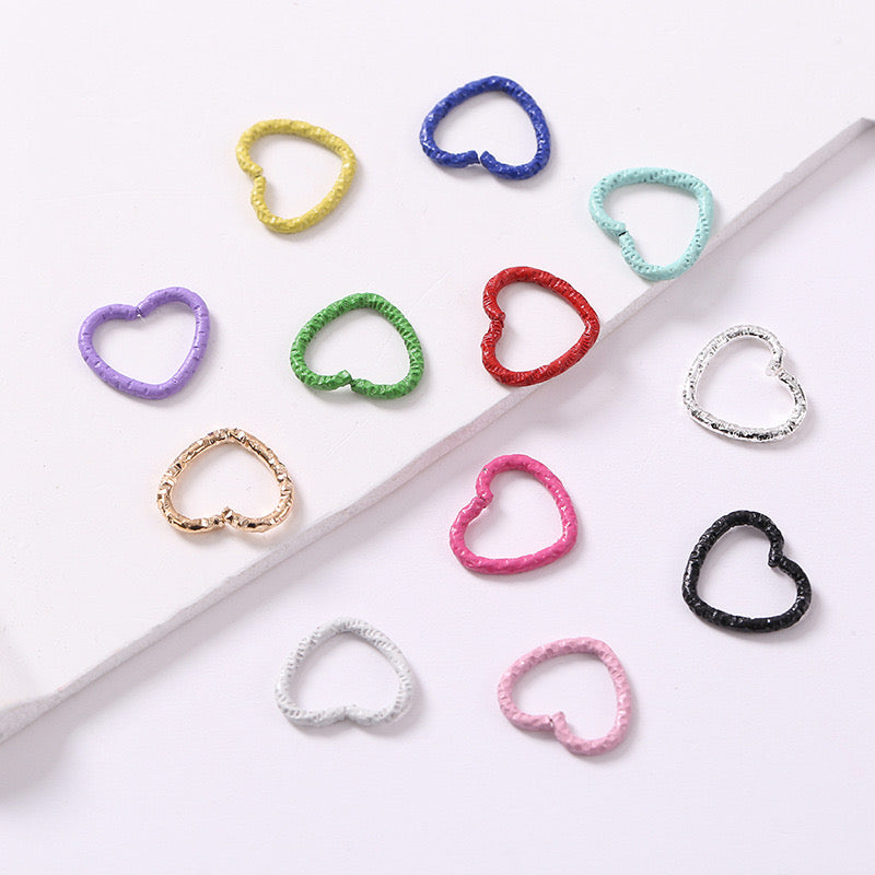 FS1583-12*14MM Heart Ring DIY Acceriess