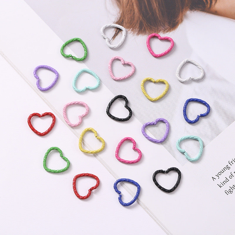 FS1583-12*14MM Heart Ring DIY Acceriess
