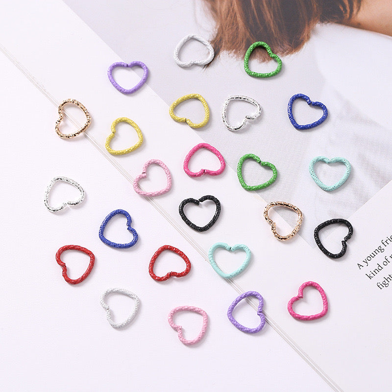 FS1583-12*14MM Heart Ring DIY Acceriess