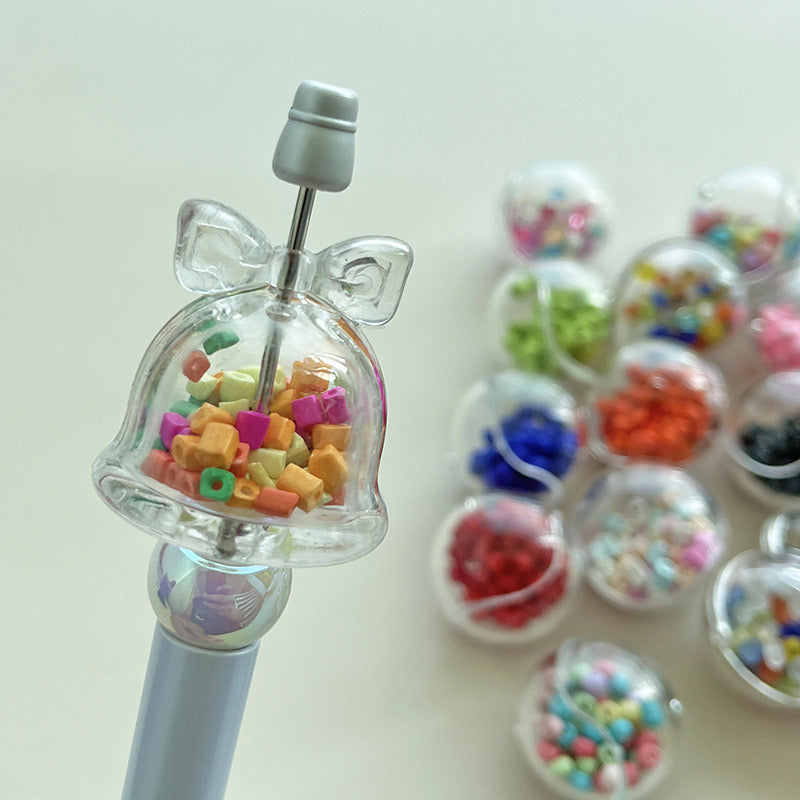 FS0871-33MM Clear Bell Shaker Box Fit For Beadablepen