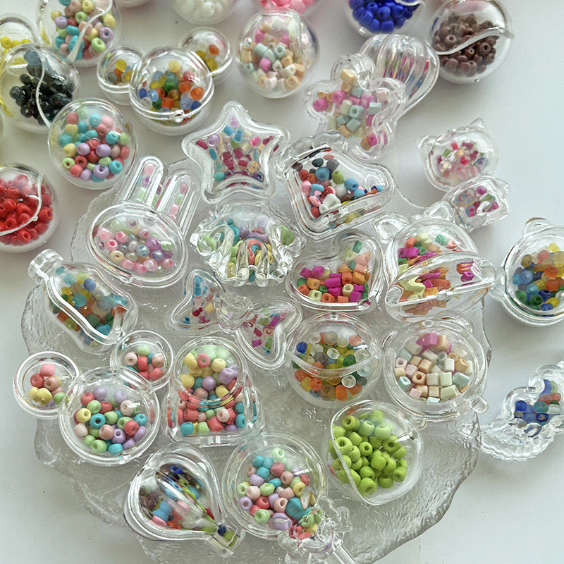 FS0871-33MM Clear Bell Shaker Box Fit For Beadablepen
