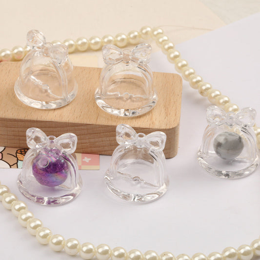 FS0871-33MM Clear  Bell Shaker Box Fit For Beadablepen