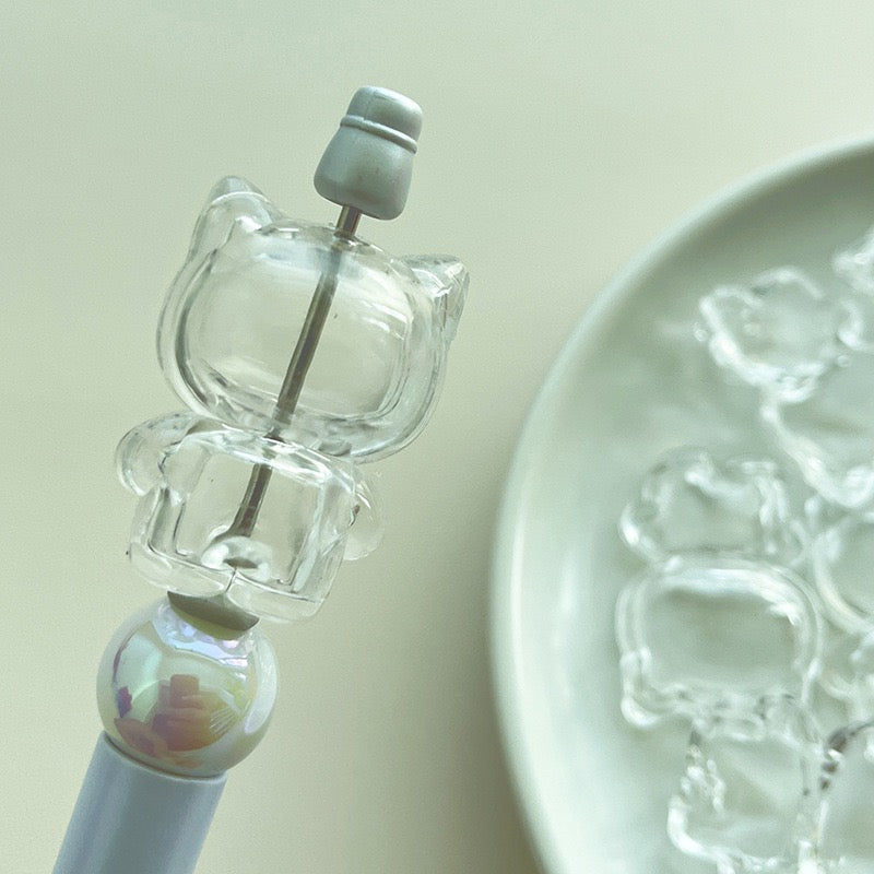 FS0870-35*22MM HK Clear Shake Box Acrylic Beads Fit For Beadable Pens