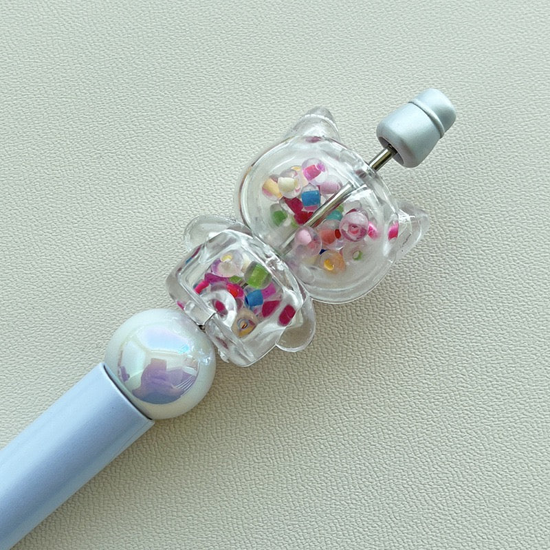 FS0870-35*22MM HK Clear Shake Box Acrylic Beads Fit For Beadable Pens