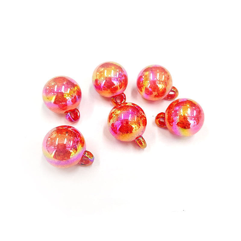 FS1602-16MM Crack Round Dangle Charms Beads For Making Car Hangers