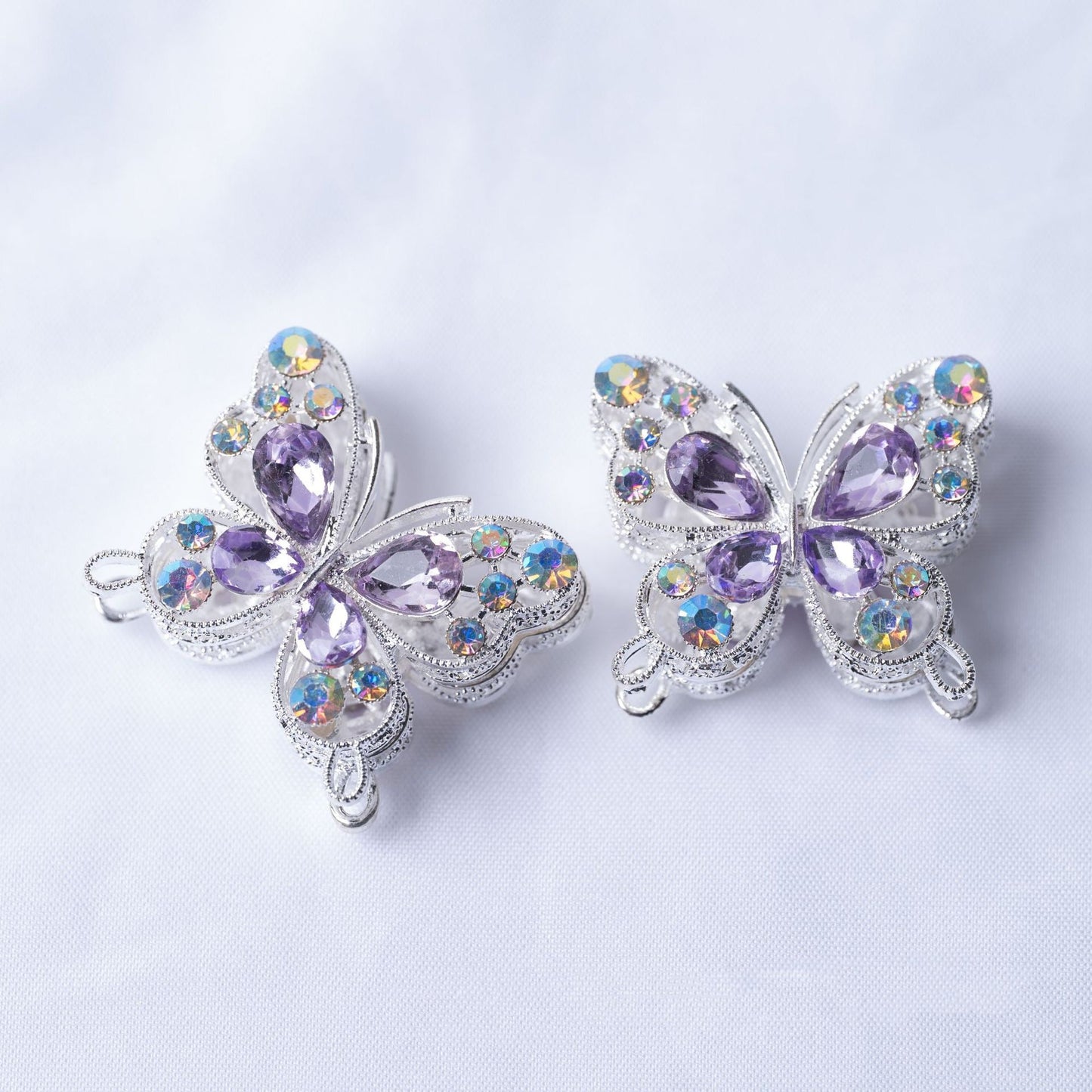 FS1621-32*35MM Metal Crystal Butterfly Beads Fit For Beadable Pens