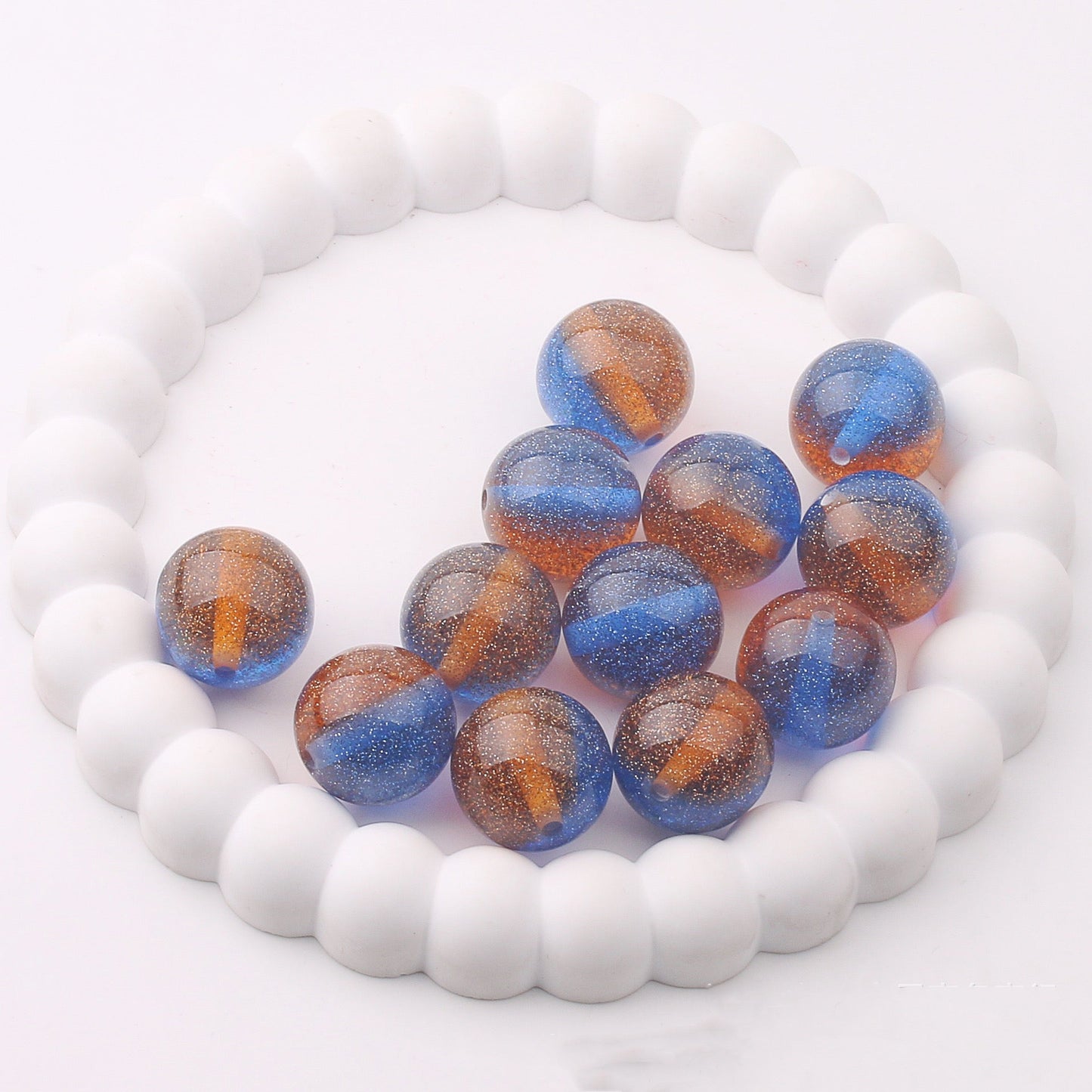 FS1628-20MM Gliter Resin Beads Fit For Beadable Pens