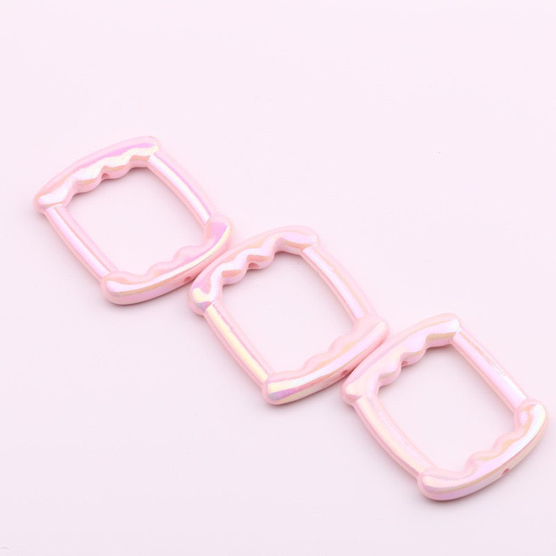 FS0388-53*47MM Mixed Color Rectangular Frame Fit For Beadspen Beads