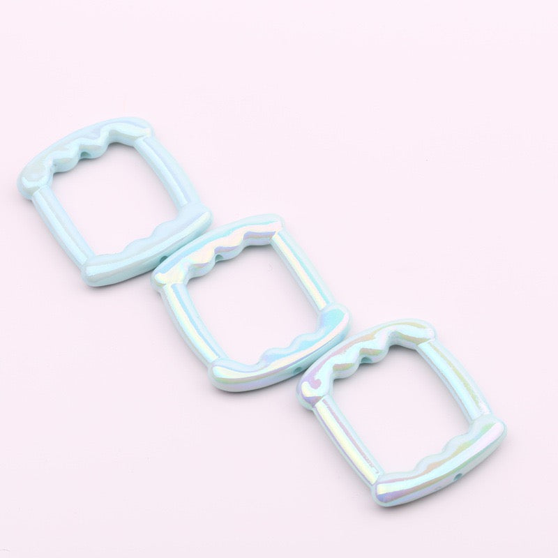 FS0388-53*47MM Mixed Color Rectangular Frame Fit For Beadspen Beads