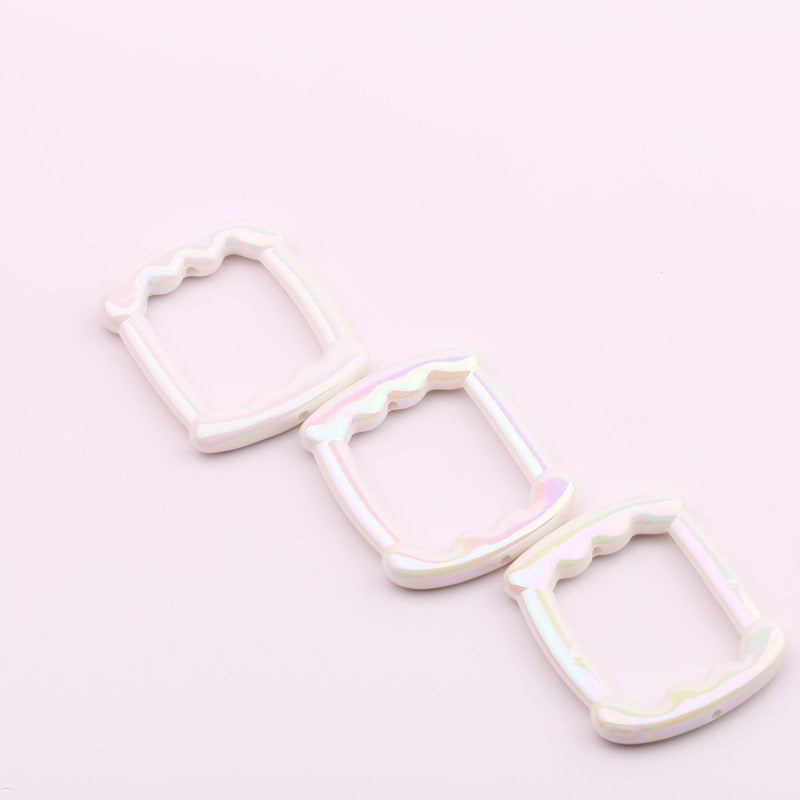 FS0388-53*47MM Mixed Color Rectangular Frame Fit For Beadspen Beads